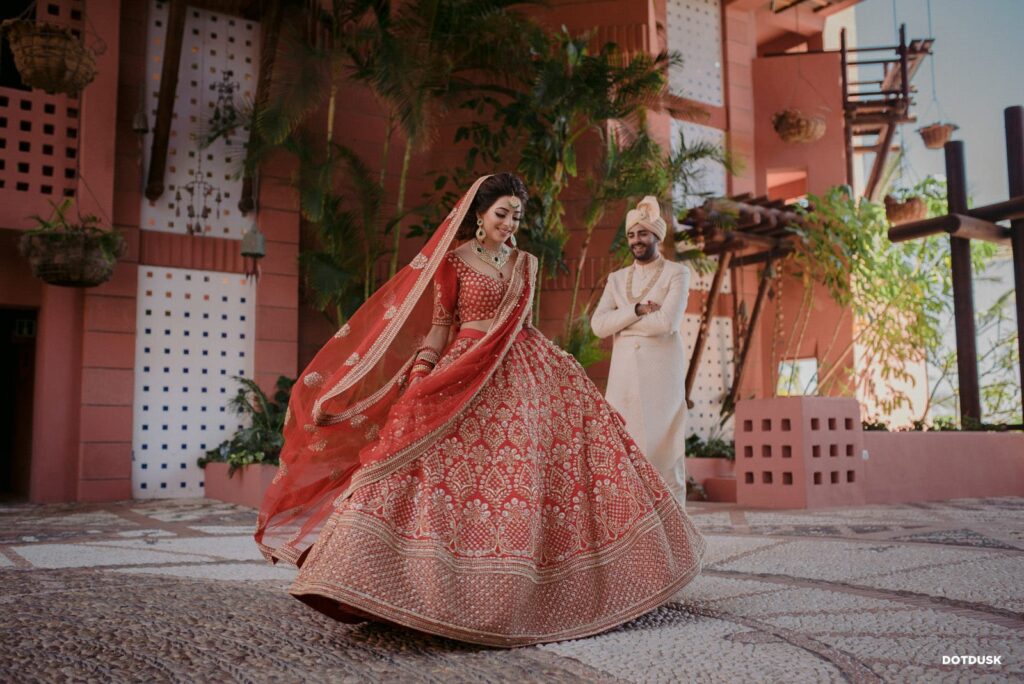 Indian bride and groom in Tenerife